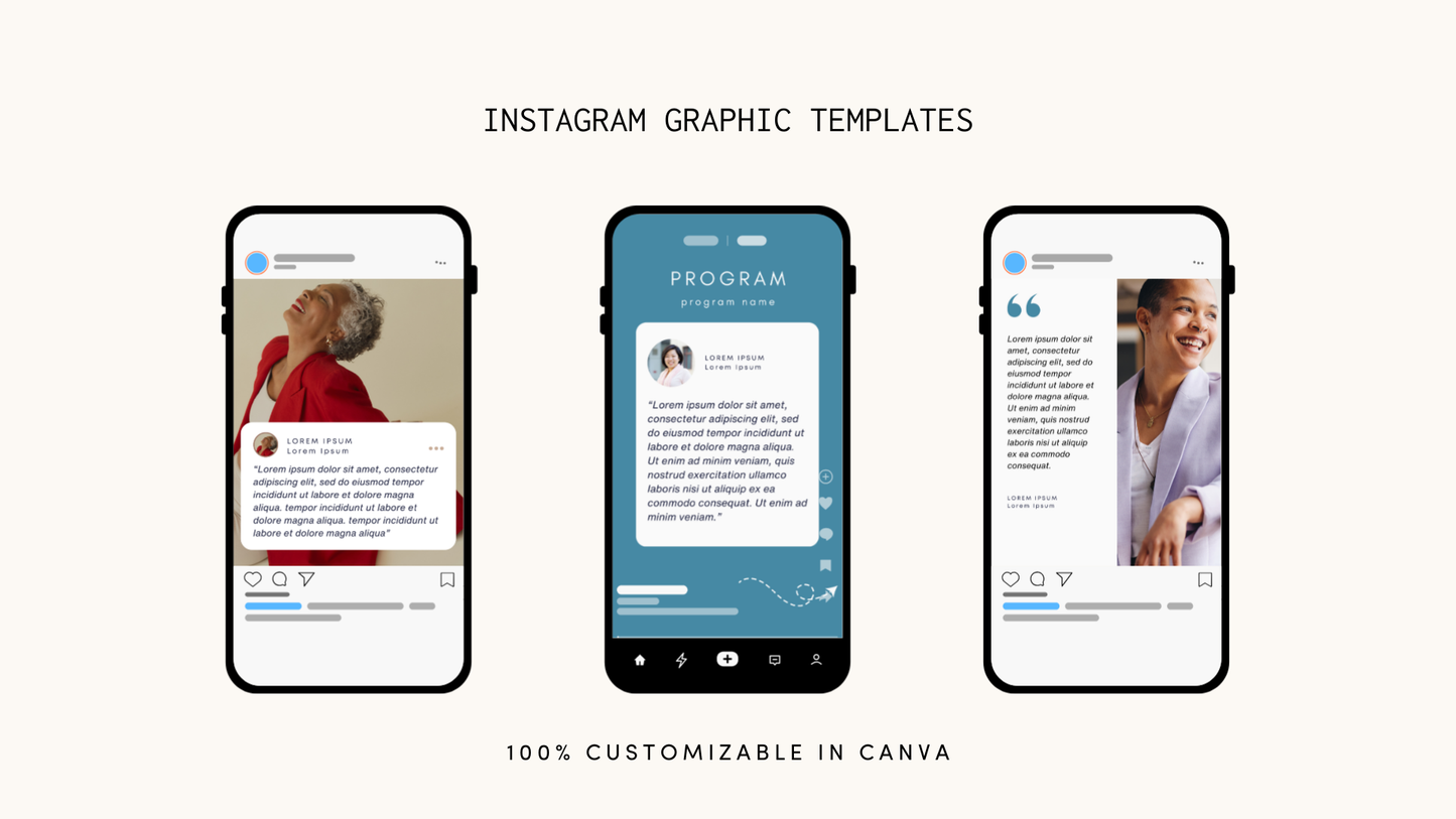 Social Media Graphic Templates For Client Testimonials