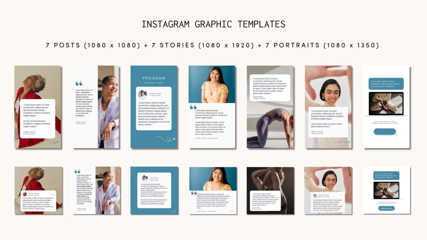 Social Media Graphic Templates For Client Testimonials