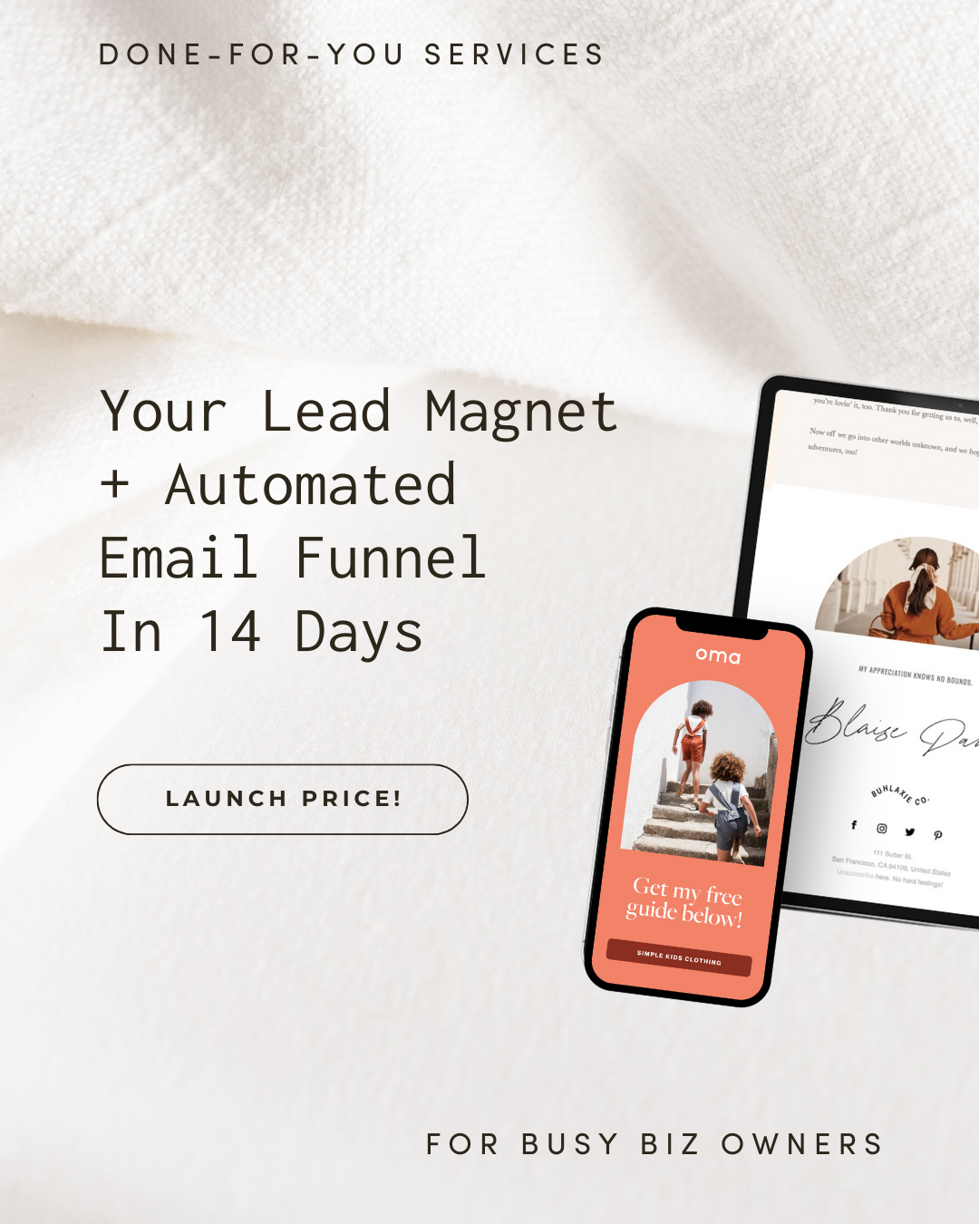 NEW: Your Lead Magnet + Automated Email Funnel In 14 Days